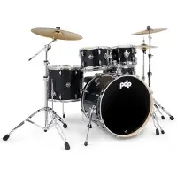 PDP Mainstage 5pc Drum Kit with Hardware Pack and Paiste Cymbals - Black Sparkle