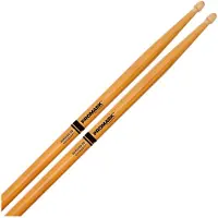 Promark Rebound 5B ActiveGrip Clear Hickory Drumsticks Wood Tip