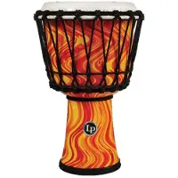 Latin Percussion LP Djembe World 7-inch Rope Tuned Orange Marble