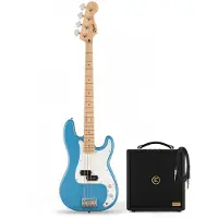Squier Sonic Precision Bass MN California Blue & Eden Orbiter 8 Bass Combo Amp