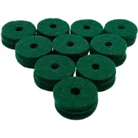 Ahead Green Wool Cymbal Felts 10 Pack