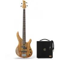 Yamaha TRBX174EW Mango Wood Bass Natural & Eden Orbiter 8 Combo Amp