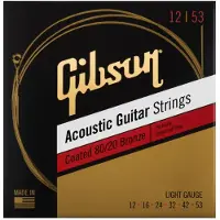 Gibson SAG-CBRW12 80/20 Bronze Coated Light Acoustic Strings 12-53