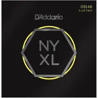 D'Addario NYXL0946 Nickel Wound Super Light Top/Regular Bottom 09-46