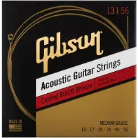 Gibson 80/20 Bronze Coated Medium Acoustic Strings 13-56