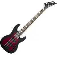 Jackson JS Series Concert 5-String Bass JS3VQ Transparent Red Burst - Nearly New