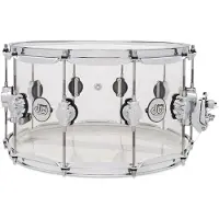 DW Drums DW Design Series 14" x 8" Seamless Acrylic Snare Drum Clear