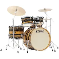 Tama Superstar Classic 22 5pc Shell Pack Natural Ebony Tiger