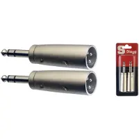 Stagg 2x Male Stereo Phone / Symetrical Male XLR Adaptor