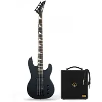 Jackson JS Series Concert Bass JS2 Amaranth Fingerboard Satin Black & Eden Orbiter 8 Bass Combo