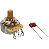 Fender Volum/Tone 500K Solid Aksel Potensiometer