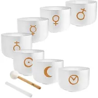 Meinl Planetary Tuned Crystal Singing Bowl Set - Nearly New