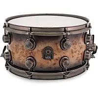 Natal Mappa Burl Maple 13 x 7 Snare Drum Smoked Gloss