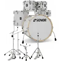 Sonor AQ2 22 5pc Drum Kit With Free Hardware White Pearl