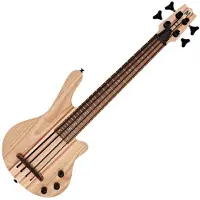 Mahalo Solid Electric Bass Ukulele Natural - Nearly New