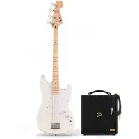 Squier Sonic Bronco Bass MN Arctic White & Eden Orbiter 8 Bass Combo Amp