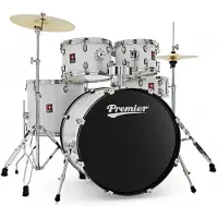 Premier Revolution 22" 5-stk Trommesett Hvit