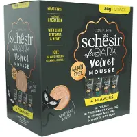 Schesir After Dark Fløyelsmyk Mousse Variasjonspakke Våtfôr Til Katt 960g