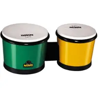 Nino Percussion 6.5 & 7.5 ABS Bongo Green/Yellow