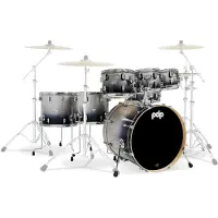 PDP Concept Maple 22 7pc Shell Pack Silver to Black Sparkle