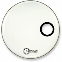 Aquarian Classic White Gloss 20 Ported Bass Drum Head