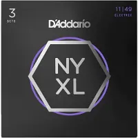 Daddario NYXL1149-3P NYXL Electric Guitar Strings 11-49 3 Pack