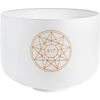 Meinl Solfeggio Crystal Singing Bowl 10" Re 417 Hz Note G#4