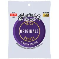 Martin M140PK3 Original 80/20 Acoustic Strings 12-54 3 Pack