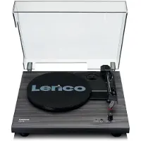 Lenco LS-10 Platespiller med Innebygde Høyttalere Svart