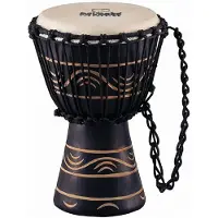 Nino Percussion XS African Rope Tuned Wood Djembe Moon Rhythm