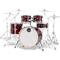 Mapex Mars Maple 22 6pc Rock Fusion Shell Pack Merlot Satin