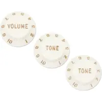 Fender Stratocaster-knotter 1 volum 2 tone Pergament