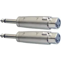 Stagg 2 x Male Mono Phone / Assymetrical Female XLR Adaptor