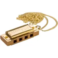 Hohner Little Lady Harmonica Gold with Chain