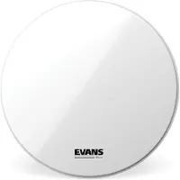 Evans EQ3 Resonant Smooth White Bass Drum Head No Port 22"