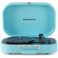 Crosley Discovery Portable Turntable with Bluetooth Out Turquoise