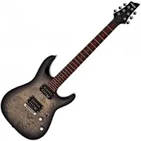 Schecter C-6 Plus Electric Guitar Charcoal Burst