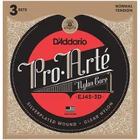 Daddario EJ45-3D 3-Pack Pro-Arte Normal Tension