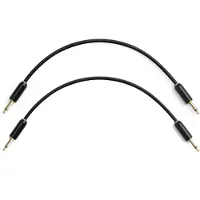 MyVolts Candycords Halo 3.5mm Cable 2-Pack - 15cm Liquorice