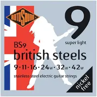 Rotosound BS9 British Steels 9-42 Gauge Electric Guitar Strings