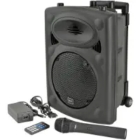 Qtx QR8 Bærbar PA Høyttaler Med Trådløs Mikrofon