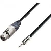 Adam hall 5 STAR Neutrik Balanced XLR (F) to Rean TRS Minijack Cable 3m