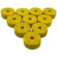 Ahead Yellow Wool Cymbal Felts 10 Pack