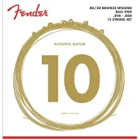 Fender 12 Strenger for Akustisk Gitar 80/20 Bronse 10-50