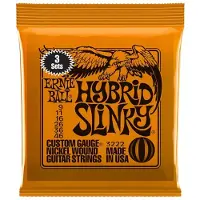 Ernie Ball 3222 Hybrid Slinky Guitar Strings 3 Pack (9 - 46)