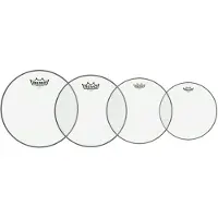Remo Ambassador Clear Tom Pack - 12 13 16" Heads + 14 Hazy Snare Side