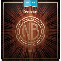 Daddario NB1253 Nickel Bronze Acoustic Guitar Strings Light 12-53