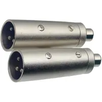 Stagg 2 x Male XLR/ Female RCA Adaptor