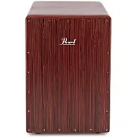 Pearl BOOM BOX Fiberglass Ported Chamber Cajon Artisan Red Mahogany