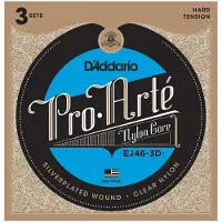 Daddario EJ46-3D 3-Pack Pro-Arte Hard Tension Strings